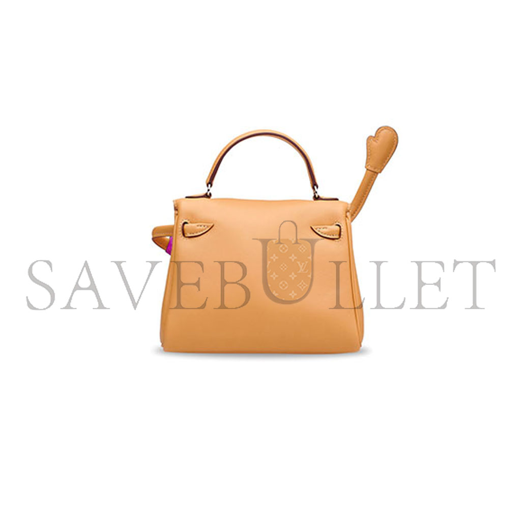 H**mes kelly sesame &rose pourpre swift leather quelle idole with palladium hardware 39875560964192 (17*12*6cm)